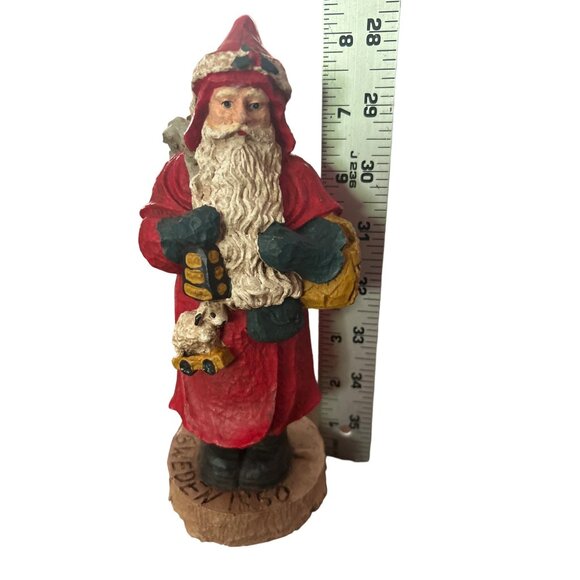 Wood World Inc 1989 Santa Old World 1850 Sweden Hand-Painted Collectible Figure - Picture 4 of 5